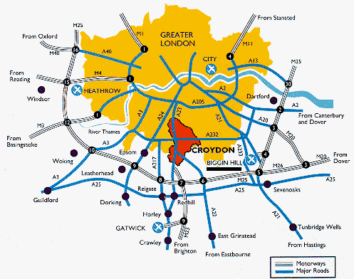 London area map