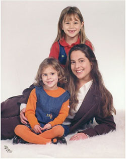 My three daughters, Joanna, Francesca and baby Nicole